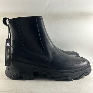 Sorel Brex Women’s Leather Waterproof Boots Black Size 11